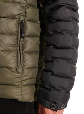 Veste Superdry Radar Quilt Mix Vert Homme