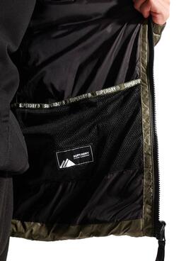 Veste Superdry Radar Quilt Mix Vert Homme