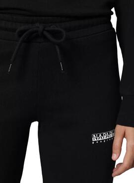 Pantalon Survêtement Napapijri Box W Noire Pour Femme