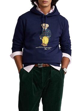 Sweat Polo Ralph Lauren Polo Bear Bleu Marine Homme