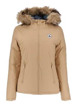 Veste Jott Alpaga Réversible Vert Camel Homme