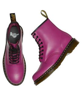 Bootss Dr Martens 1460 Smooth Fucsia pour Femme