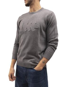 Pull Klout Relieve Gris pour Homme