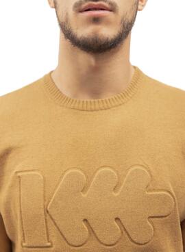 Pull Klout Soulager Beige pour Homme