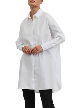 Chemise Vila Gimas Oversize Blanc pour Femme