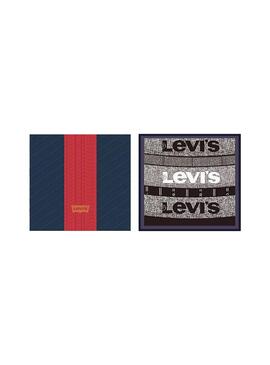 Box  Cadeau 3 Boxer Levis Bleu  pour Homme