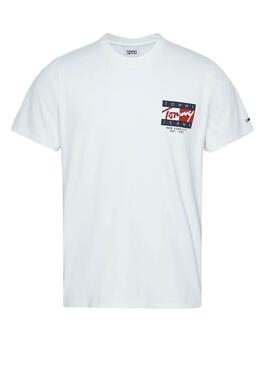 T-Shirt Tommy Jeans Vintage Blanc pour Homme