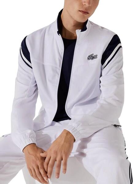 Survêtement Lacoste Sport Blanc Contrasting Homme