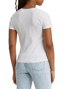 T-Shirt Levis Rib Baby Blanc pour Femme