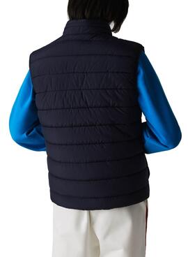 Gilet Lacoste Rembourré Bleu Marine pour homme