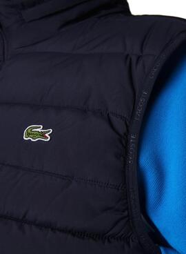 Gilet Lacoste Rembourré Bleu Marine pour homme