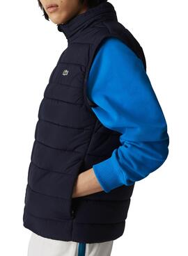 Gilet Lacoste Rembourré Bleu Marine pour homme