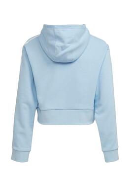 Sweat Adidas Her Studio Crop Bleu pour Fille