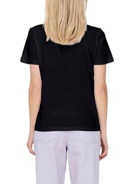 T-Shirt Only Disney Fleurs Mickey Noire Femme