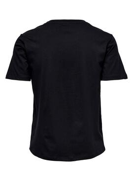 T-Shirt Only Disney Fleurs Mickey Noire Femme