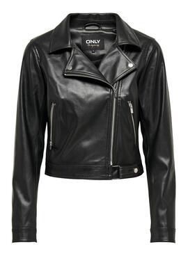 Veste Biker Only Best Noire Pour Femme