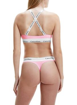 Soutien-gorge Calvin Klein Unlined Bralette Rose Femme