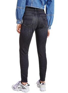 Jeans Tommy Jeans Sylvia Noire Femme