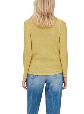 Pull Only Geena Jaune pour Femme