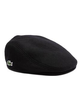 Béret Lacoste Laine Noire pour Homme