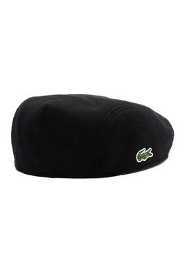 Béret Lacoste Laine Noire pour Homme