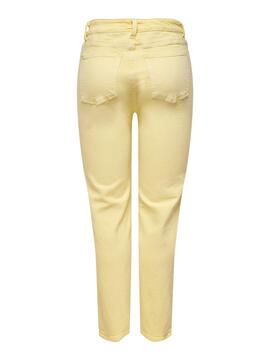 Jeans Only Émilie Jaune pour Femme