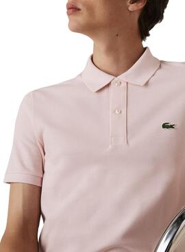 Polo Lacoste Slim Fit Rose Pour Homme