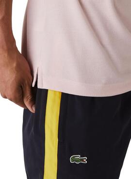 Polo Lacoste Slim Fit Rose Pour Homme