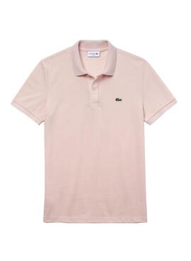 Polo Lacoste Slim Fit Rose Pour Homme