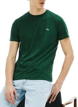 T-Shirt Lacoste Basique Vert Pour Homme