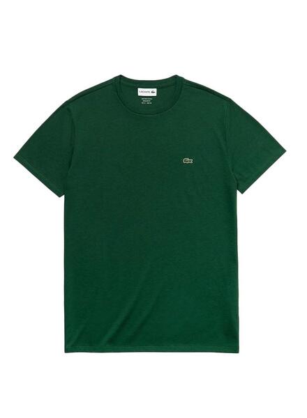 T Shirt Lacoste Basique Vert Pour Homme