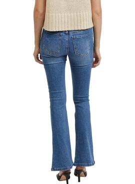 Jeans Vila Ekko Flare Bleu Pour Femme