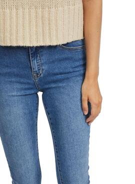 Jeans Vila Ekko Flare Bleu Pour Femme