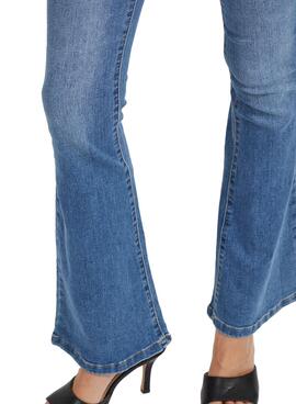 Jeans Vila Ekko Flare Bleu Pour Femme