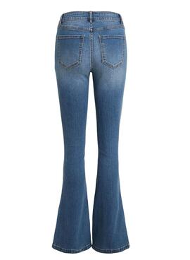 Jeans Vila Ekko Flare Bleu Pour Femme