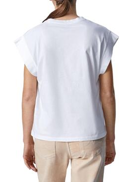 T-Shirt Pepe Jeans Caroline Rock Blanc Femme