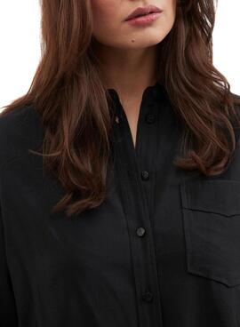 Chemise Vila Polinea Oversize Noire pour Femme