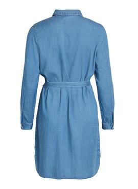 Robe Vila Bista Denim Bleu pour Femme
