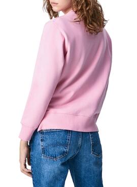Sweat Pepe Jeans Calista Crew Rose Pour Femme
