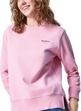 Sweat Pepe Jeans Calista Crew Rose Pour Femme