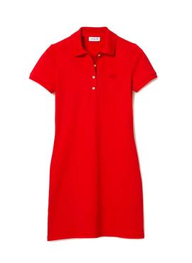 Robe Lacoste EF5473 Rouge pour Femme