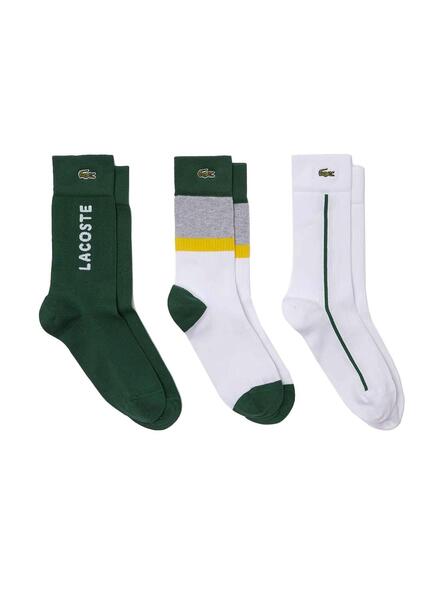 Chaussettes Lacoste RA4263 Pack 3 pour Homme