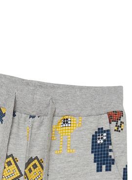 Pantalon Survêtement Name It Sueur Chauve Gris Garçon