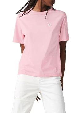 T-Shirt Lacoste TF5441 Rose pour Femme