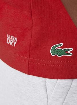 T-Shirt Lacoste TH0851 Rouge pour Homme