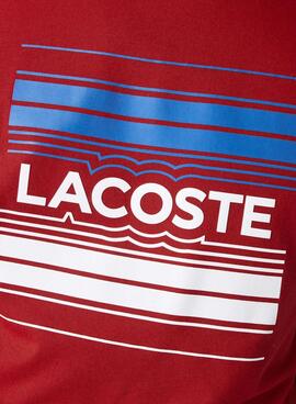 T-Shirt Lacoste TH0851 Rouge pour Homme