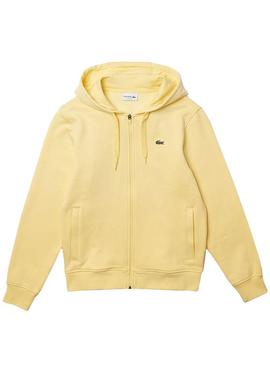 Sweat Lacoste SH1551 Jaune pour Homme