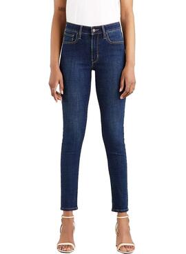 Jeans Levis 721 High Rise Skinny Bleu