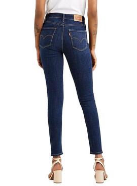 Jeans Levis 721 High Rise Skinny Bleu