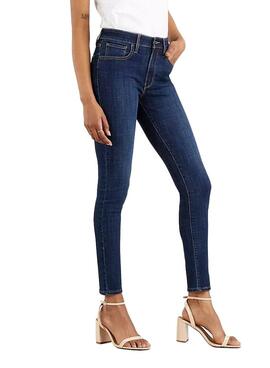 Jeans Levis 721 High Rise Skinny Bleu